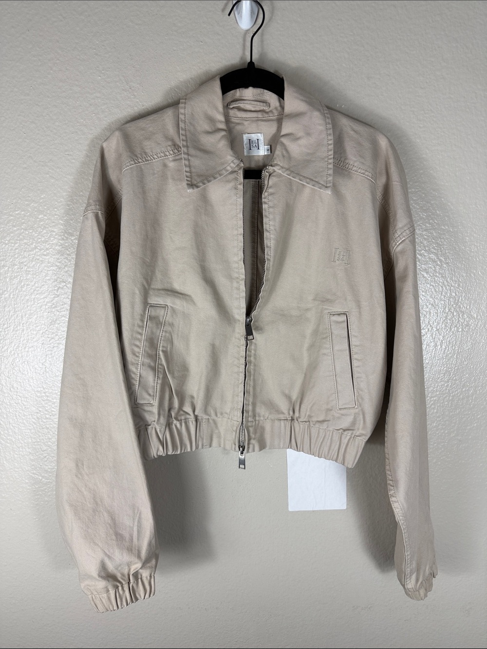Helsa Workwear Bomber Jacket Taupe - Picture 4 of 7
